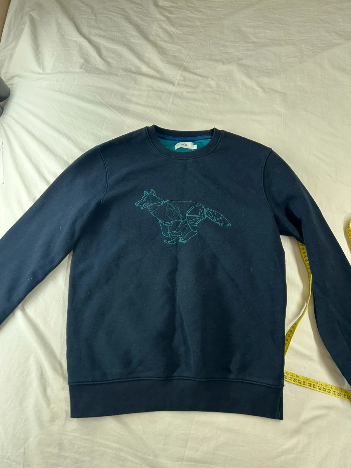 Pull Jules bleu marine imprimé